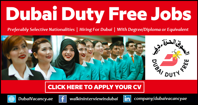 Dubai Duty Free Careers 2024 For Freshers And Experienced