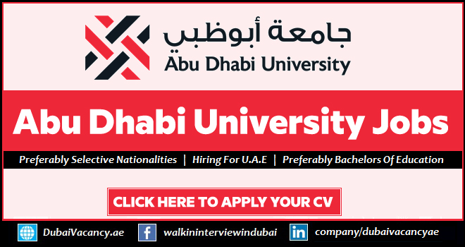 Abu Dhabi University Careers 1