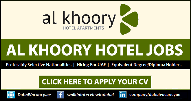 Al Khoory Hotels Careers