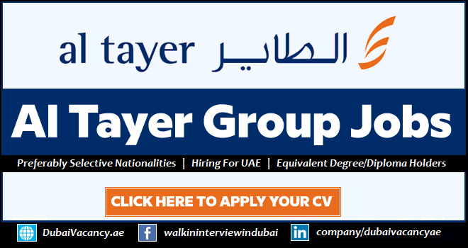 Al Tayer Careers Dubai