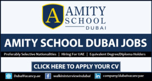 Amity School Sharjah Careers