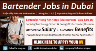 Bartender Jobs in Dubai