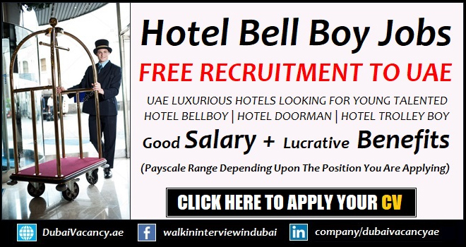 Bell Boy Jobs in Dubai