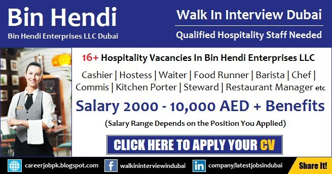 Bin Hendi Dubai Jobs and Career
