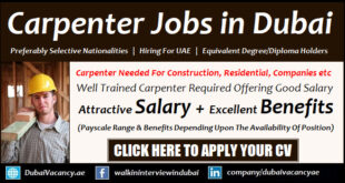 Carpenter Jobs in Dubai