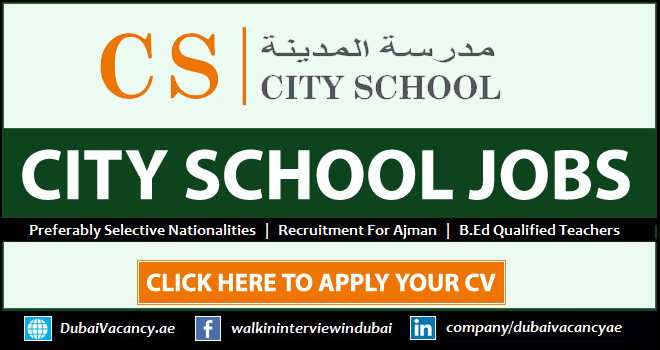 City School Ajman Careers