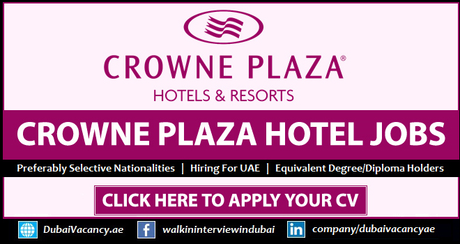 Crowne Plaza Careers in Dubai