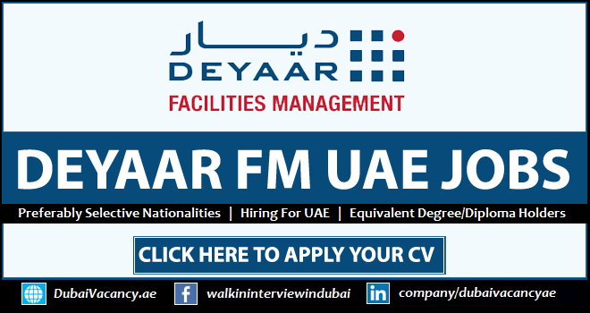 Deyaar Careers Dubai