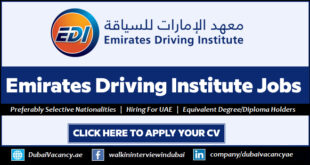 Emirates Driving Institute Careers