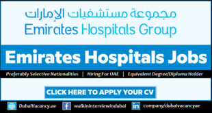 Emirates Hospitals Group Careers