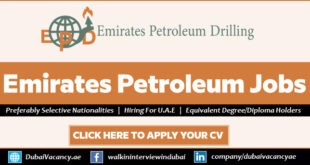 Emirates Petroleum Drilling Careers