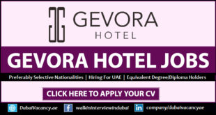 Gevora Hotel Careers Dubai