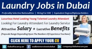 Laundry Jobs in Dubai