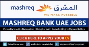 Mashreq Bank Careers