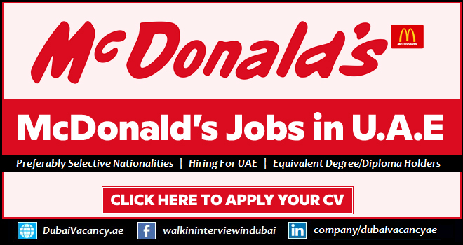 McDonalds UAE Careers 1