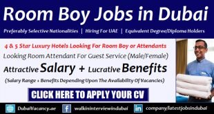 Room Attendant Jobs in Dubai