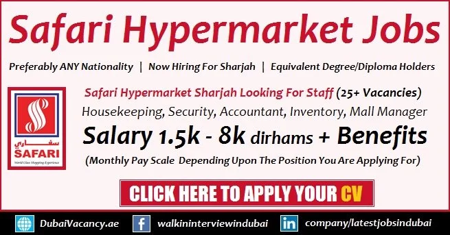 Safari Hypermarket Jobs