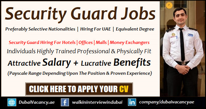 Security Guard Jobs in Dubai