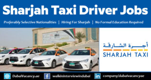 Sharjah Taxi Jobs