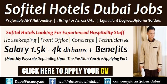 Sofitel Careers Dubai Jumeirah Beach Hotel Jobs Latest Openings