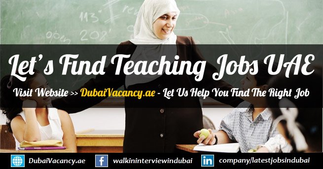 teaching jobs at dubai