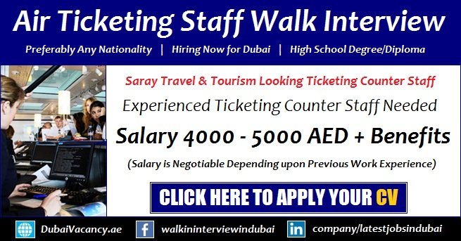 jobs in travel agency dubai