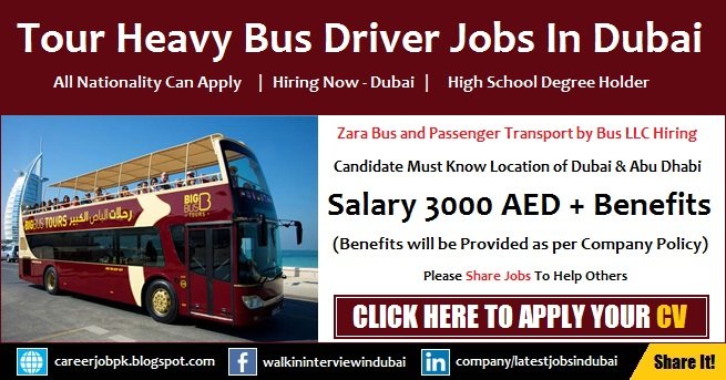 Tourism Bus Driver Required